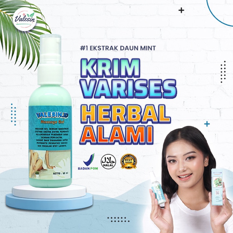 Valesin ID Massage Cream Original Penghilang Varises, Strech Mask dan Bekas Luka 60 ML