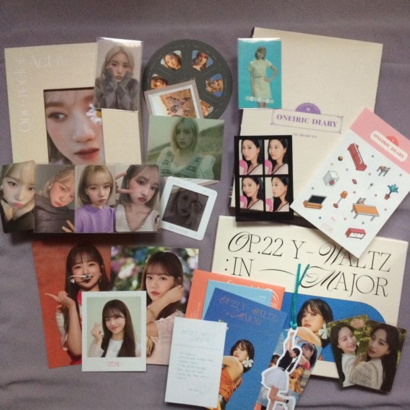 JO YURI ALBUM SET LOVE SHHH IZONE KIM CHAEWON PHOTOCARD AR ONEIRIC DIARY ONE REELER