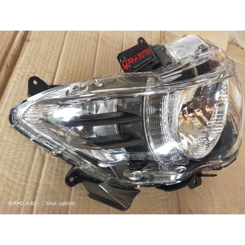 Headlamp Reflektor + Kaca Mika Lampu Depan Yamaha Xeon Gt 125