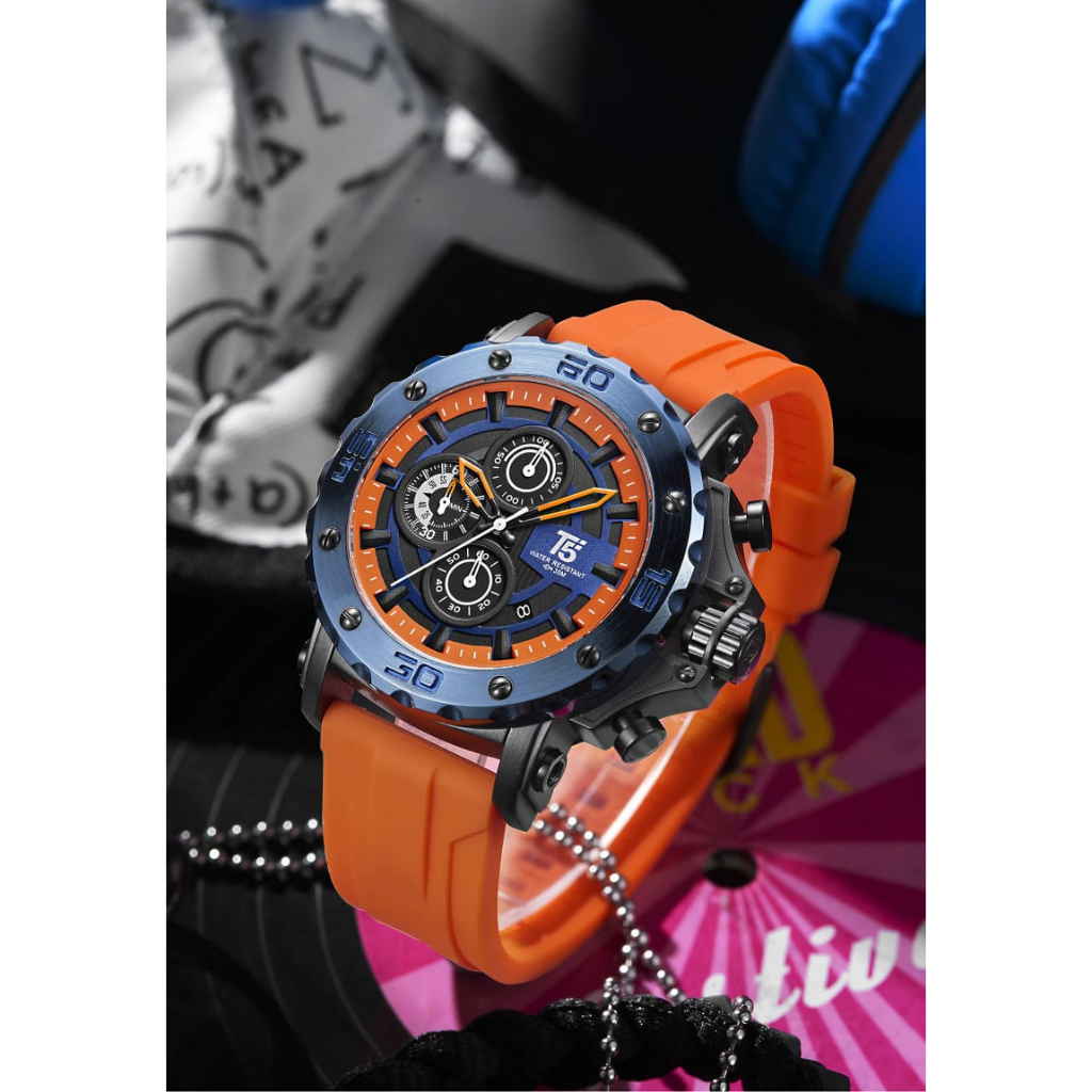 [SALE] TimelessCorp - Jam Tangan Pria Cowok T5 H 3865G Original