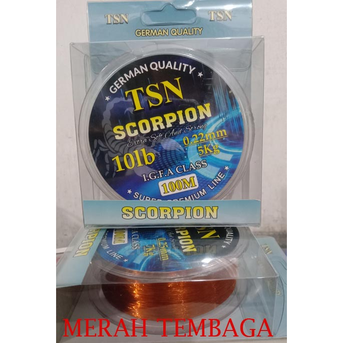 Senar benang pancing TSN Scorpion 100 meter
