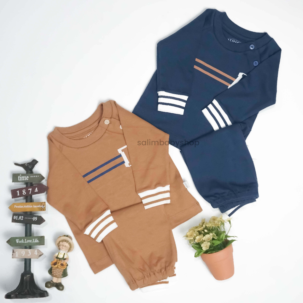 Setelan / Romper / Sleepsuit Baby Alpaca & Bear Lengan Panjang by Ichigo