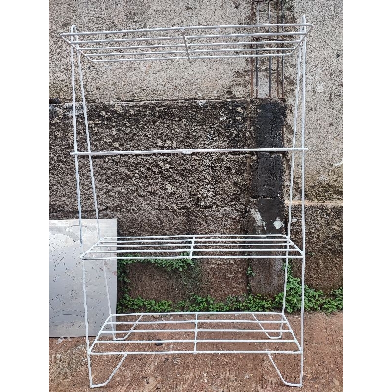 rak pot bunga besi 4 tingkat / rak sepatu 4 tingkat