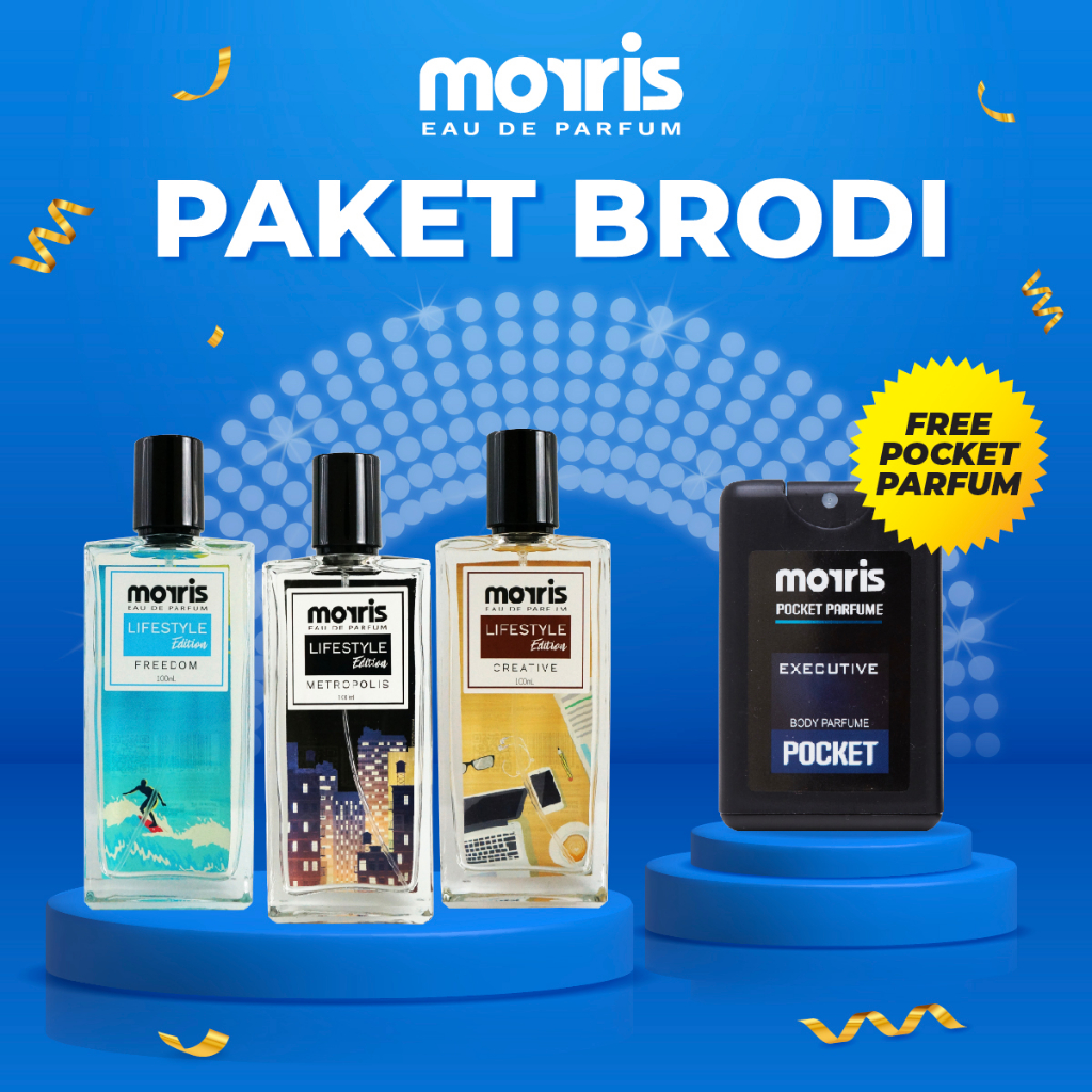 [BUY 3 GET 4] Morris Bundle Special BRODI [Lifestyle Creative+Freedom+Metropolis] GRATIS POCKET PARF