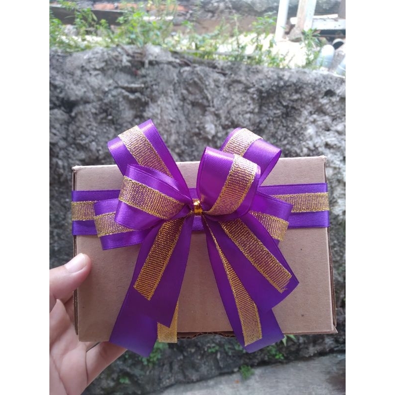 

pita kado satin kombinasi gold silver Glitter/pita hampers/pita besek/pita souvenir