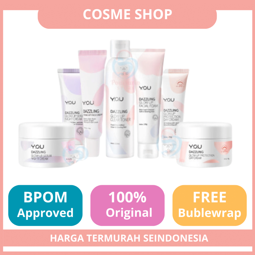 YOU Dazzling Series/You Paket Skincare/Paket Skincare Murah/Skincare BPOM