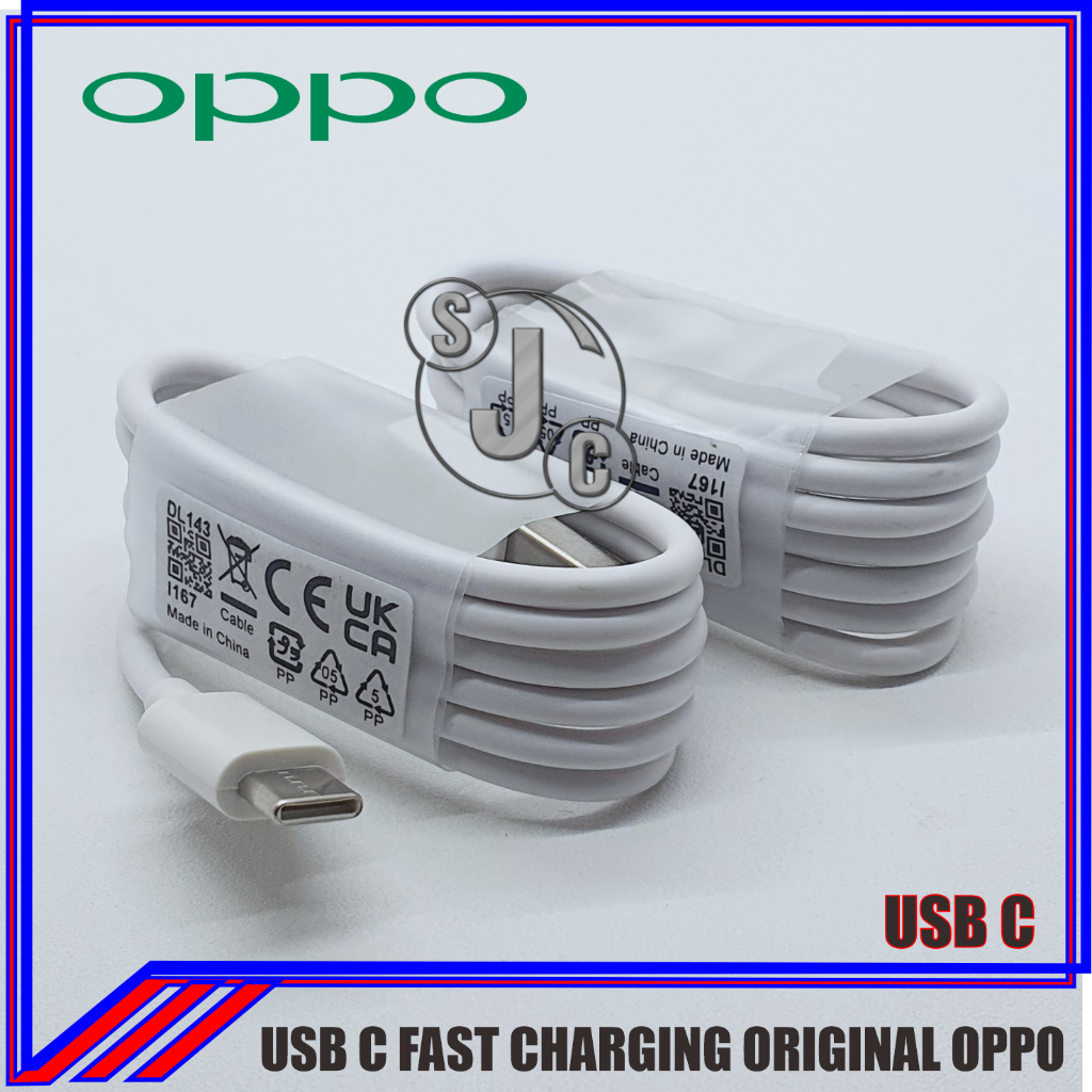 Kabel Data Oppo A5 2020 Oppo A52 ORIGINAL 100% USB C Fast Charging
