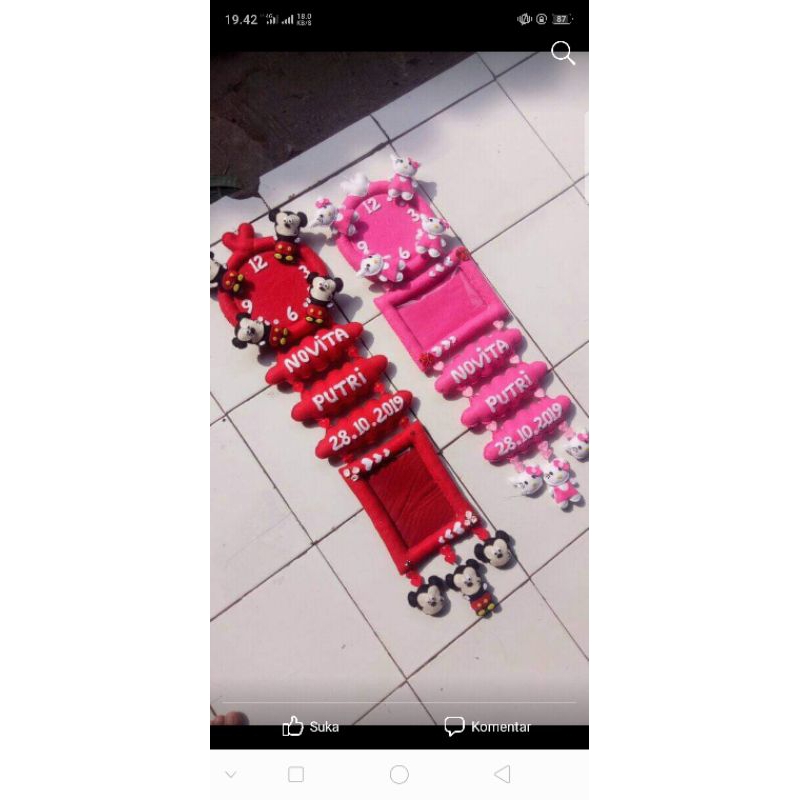 jam karakter kain flanel