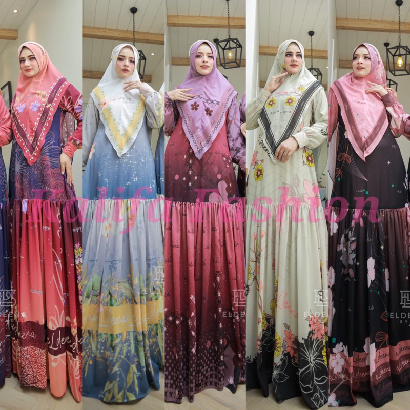 LOLYTA SERIES BY ELDEENA SYARI / GAMIS SET SYARI /GAMIS PESTA MEWAH / DRESS MUSLIMAH / GAMIS BRANDED