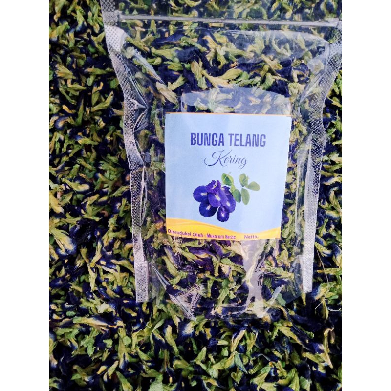 

Bunga Telang Kering organik Kemasan 100gram