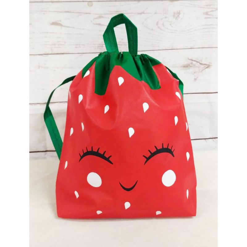 

Tas Goodie Bag Spundbond Souvenir bingkisan Ulang Tahun Anak ransel animal 34x24x09