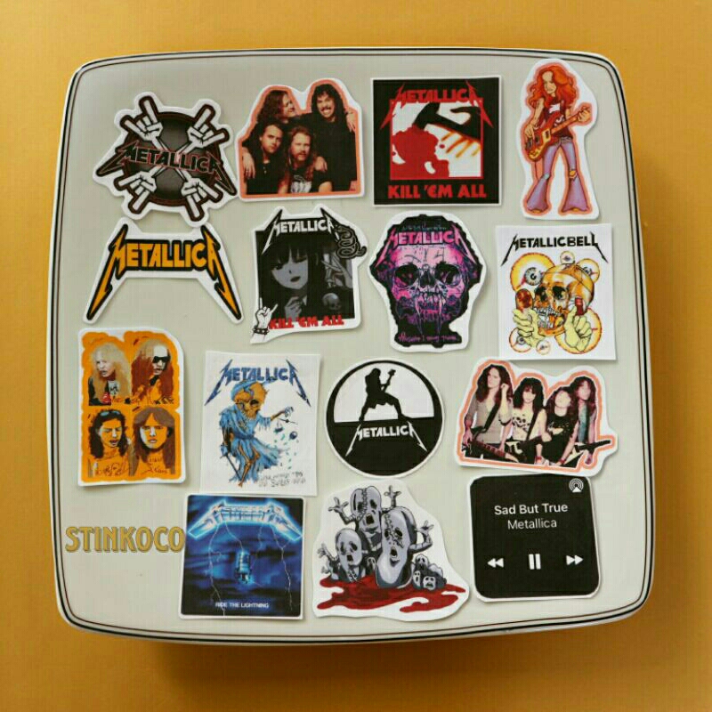 

[15PCS] STICKER METALLICA ISI 15 STICKER