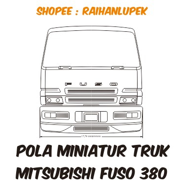 Pola Miniatur Truk Fuso 380 Ps