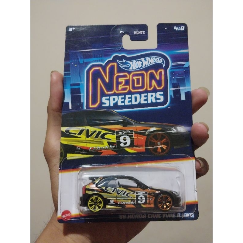Hotwheels Civic Type R Ek9 Neon Speeders