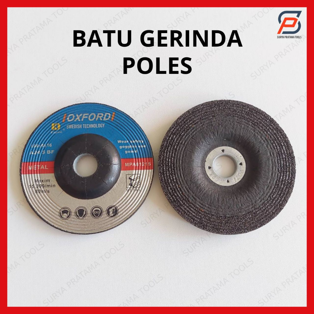 Batu Gerinda Gurinda 4" Poles Mata Gerinda Gurinda Poles 4x6 Grinding Wheel 4 Inci Inch