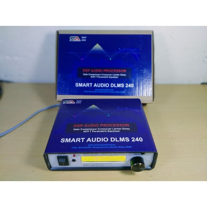 Audio processor Smart Audio Mini DLMS 240 2 input 4 output gate compressor crossover  equalizer delay limiter  input  ouput balance