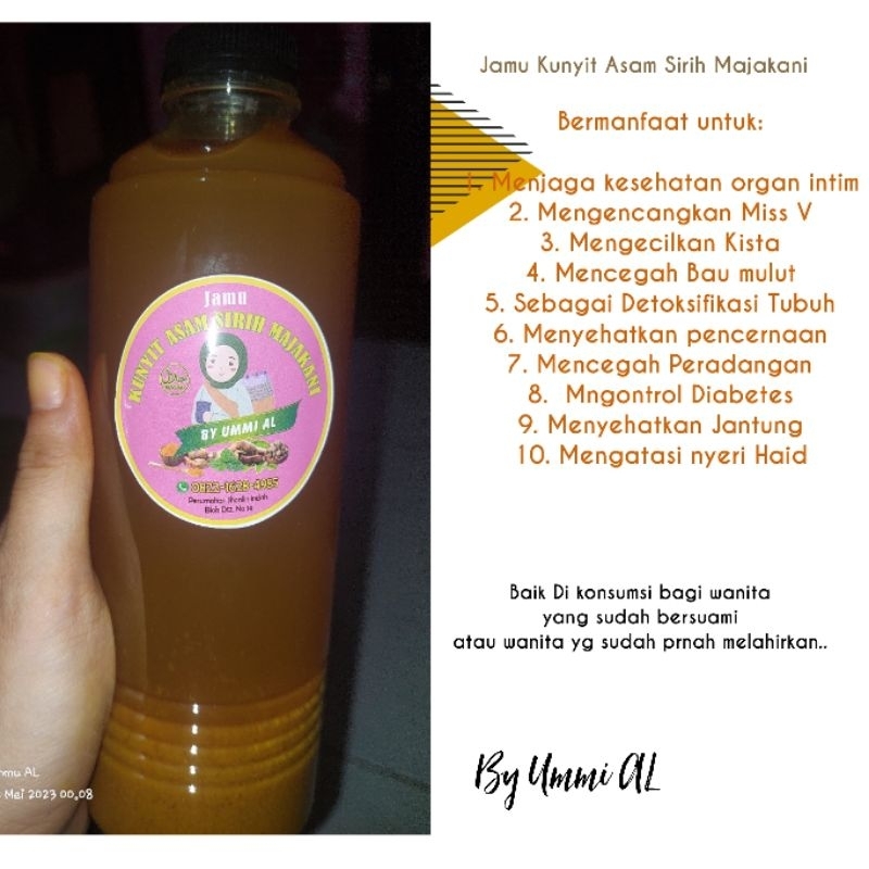 Jamu Kunyit Asam Sirih Majakani