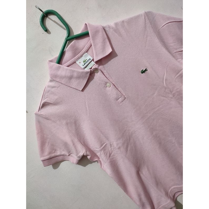 Polo Shirt Lacoste Anak Pink