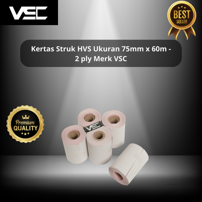 

KERTAS STRUK HVS 2PLY 75x60 MERK VSC