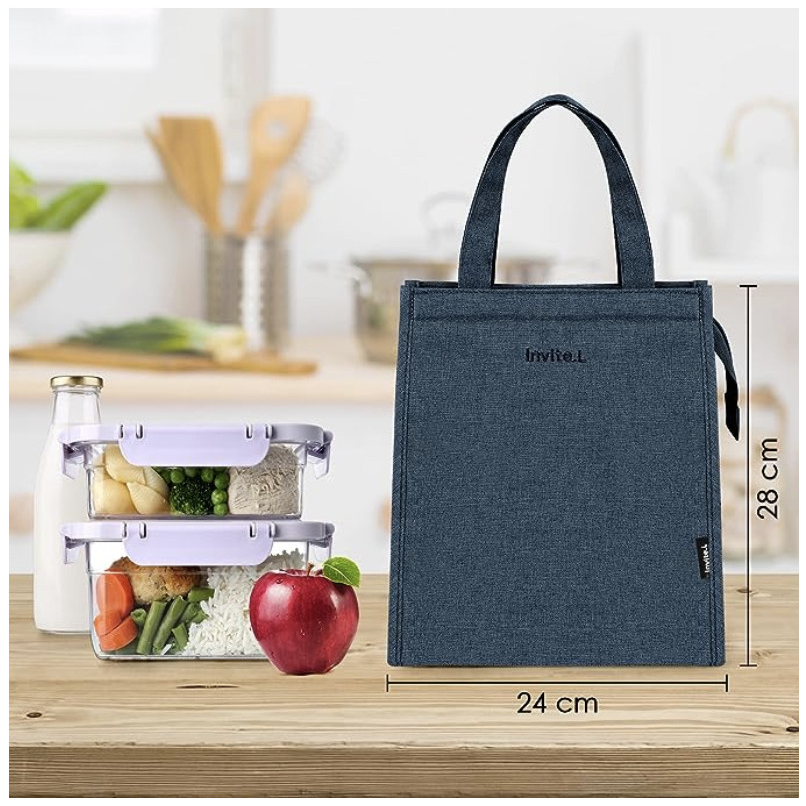 LUNCHBAG | Lunch bag aesthetic korean style | Tas Lunch Tote Bag Food Box Foil | Cooler Bag | Tas Ma