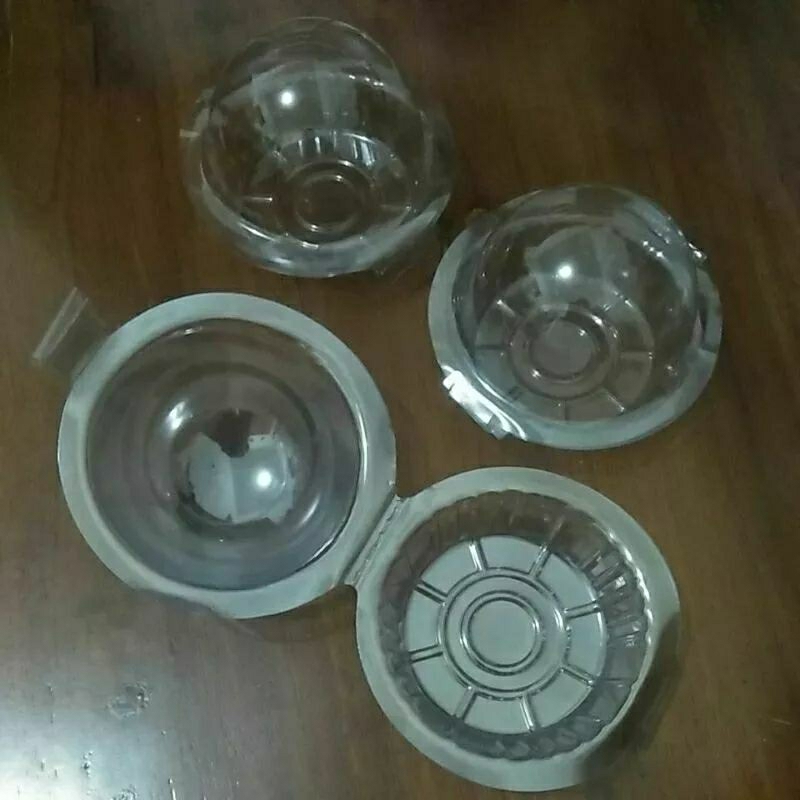 5's Plastik Mika Burger wadah Cup Cake kemasan Bruder