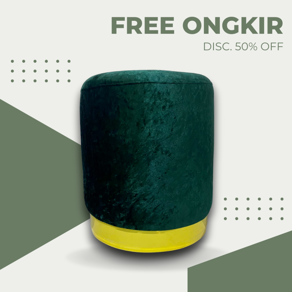 SOFA STOOL OTTOMAN/ SOFA BULAT/ FURNITURE DEKORASI RUMAH