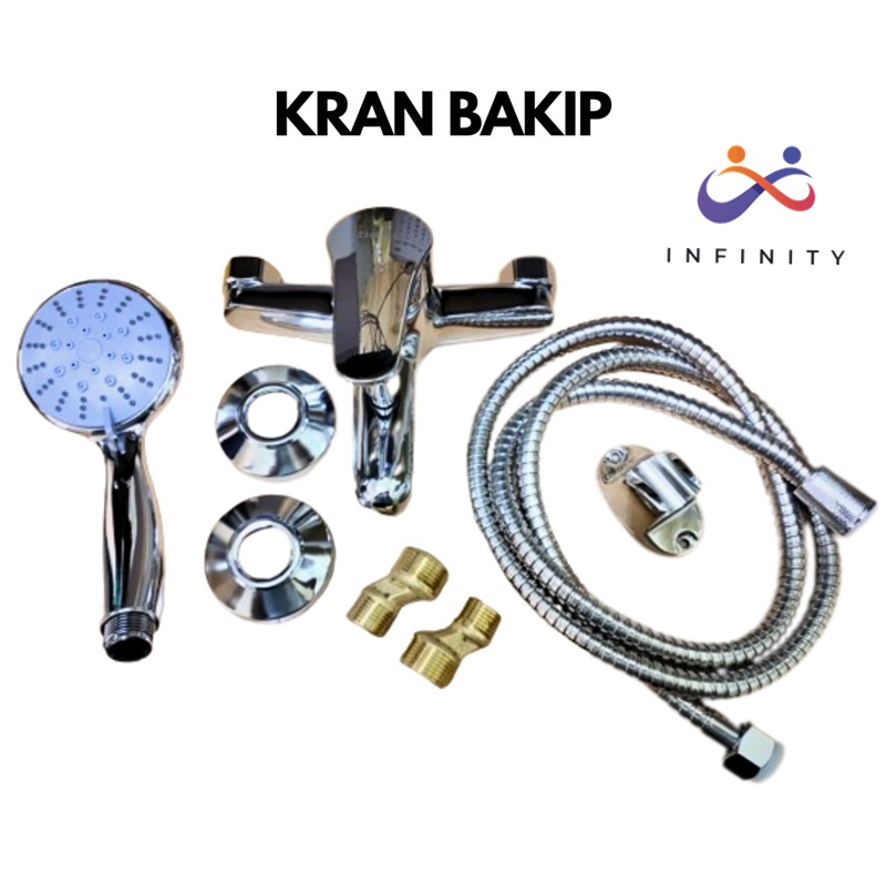 INF KRAN BAKIP SHOWER BANO KRAN BATHUB TOILET SET KRAN AIR DINGIN PANAS TERBAIK