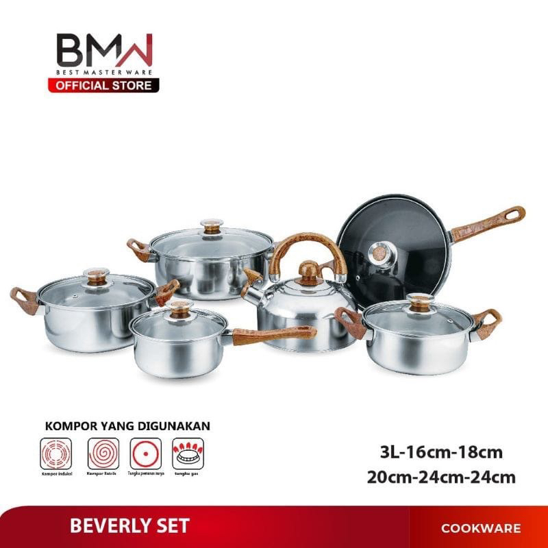 Panci set bmw stainless beverly 12pcs