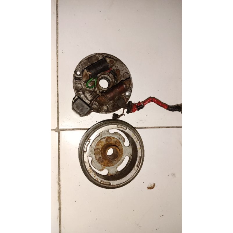 spul magnet Honda prima grand engkel pnp win ulung C70 buat bahan barang masih bagus ORI bawaan moto