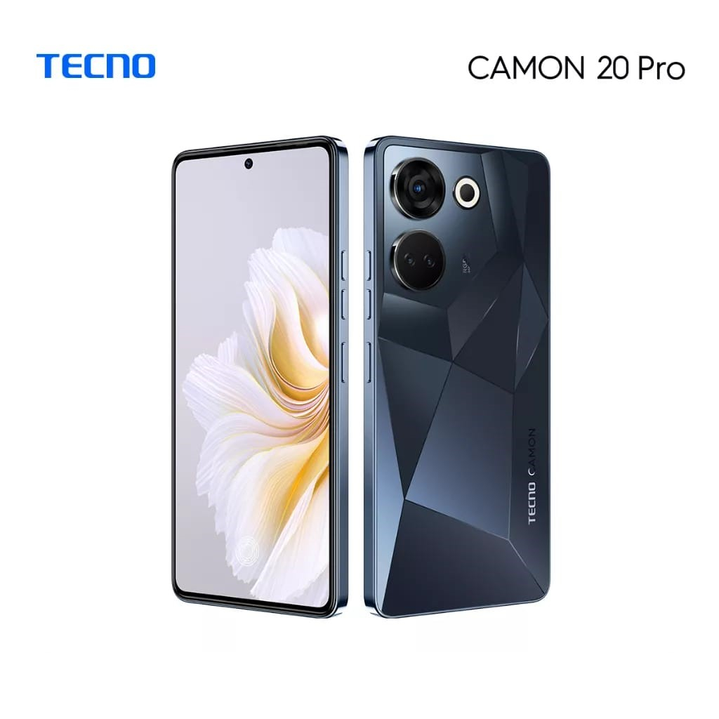 TECNO CAMON 20 pro 8/256GB & 19 Pro 8+5GB* +128GB [Night Camera 64MP+50MP With OIS+EIS]-20PRO BLACK