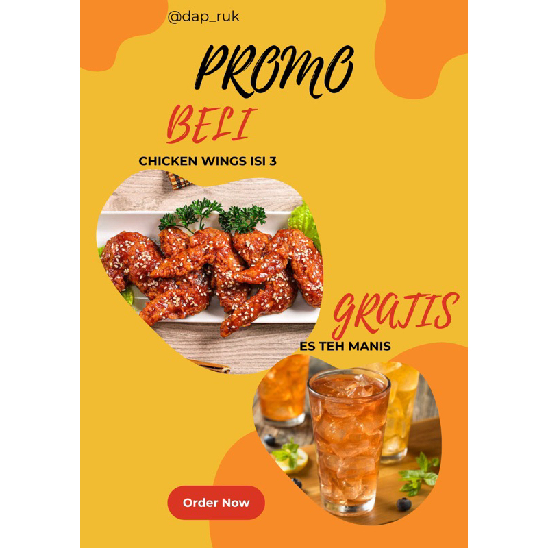 

Paket Reseller Chicken Wings Frozen - 50porsi