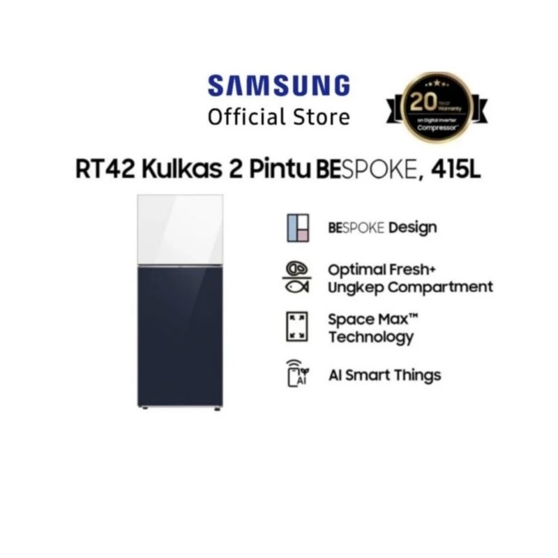 Kulkas 2 Pintu SAMSUNG RT42CB66208A BESPOKE 415L