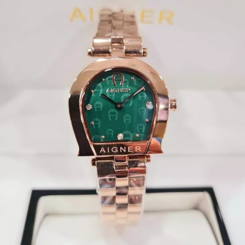 Aigner Varese A45600 Original Emerald Dial Jam Tangan Wanita