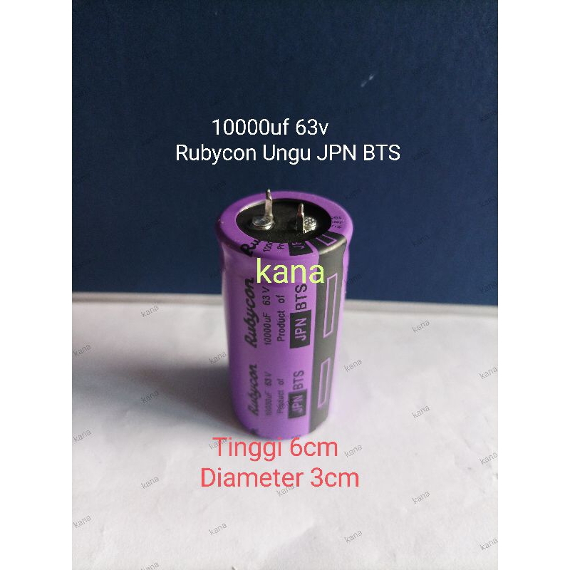 Elco 10000uf 63v Rubycon Ungu JPN BTS Original