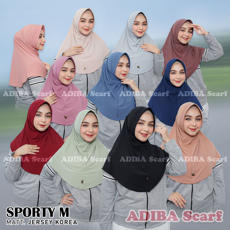 NARA M - BERGO SPORT OLAHRAGA || JILBAB SEKOLAH INSTAN || BERGO SPORT