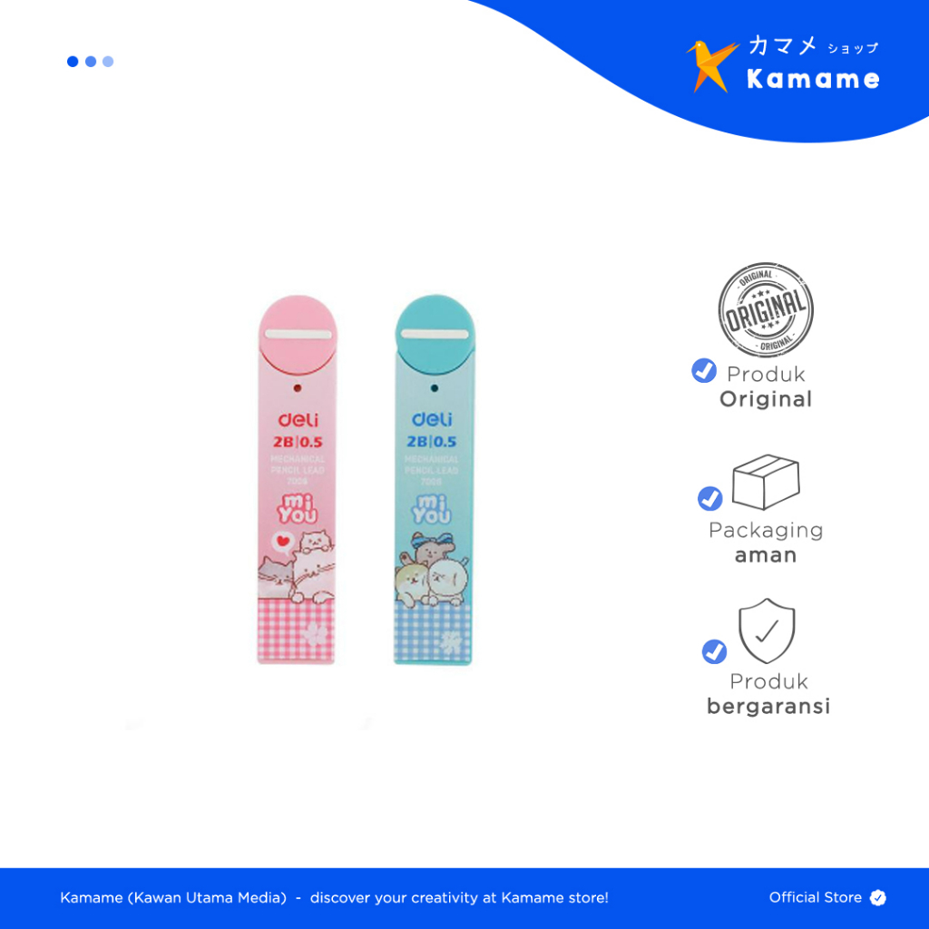 

Deli Mechanical Pencil Leads - Isi Pensil Mekanik MIYOU 2B 0.5/0mm 2B 0.7/0MM 7005 7006 - Kamame
