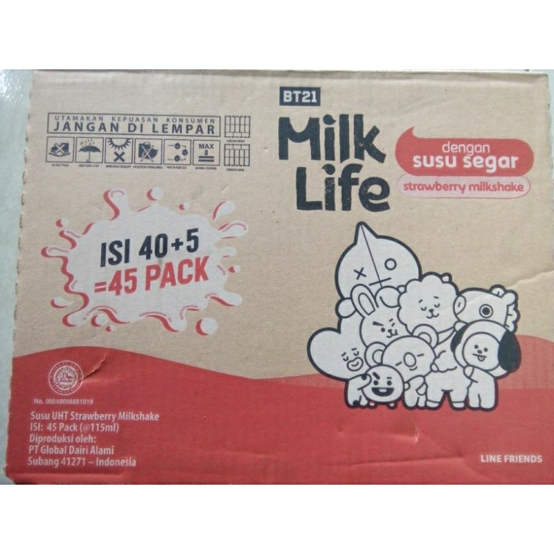 

Milk Life Susu UHT Stroberi [115 mL x 45 pcs]