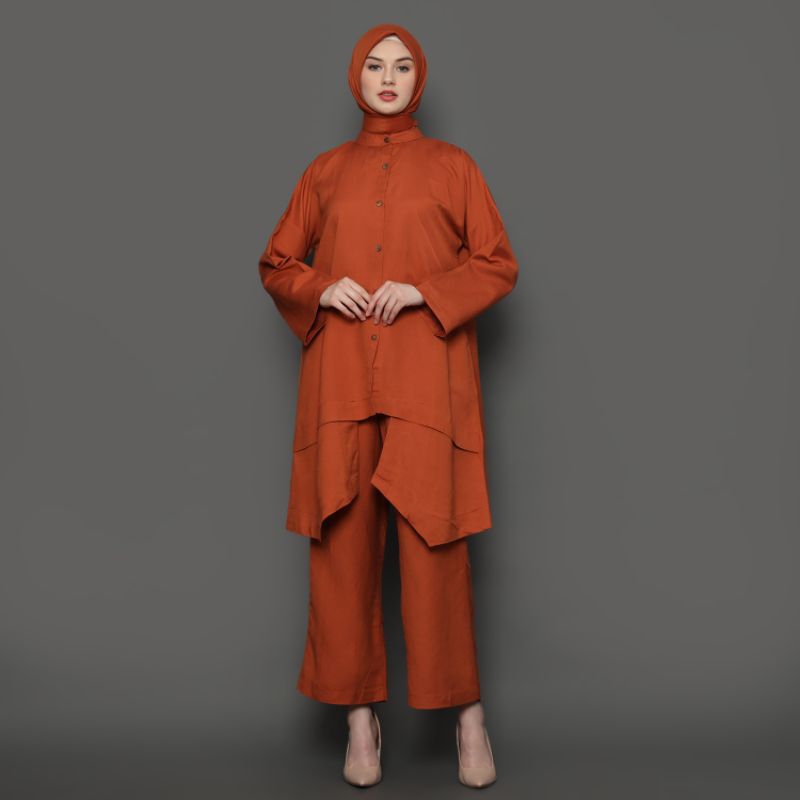 Tunik Linen Layer Premium Set