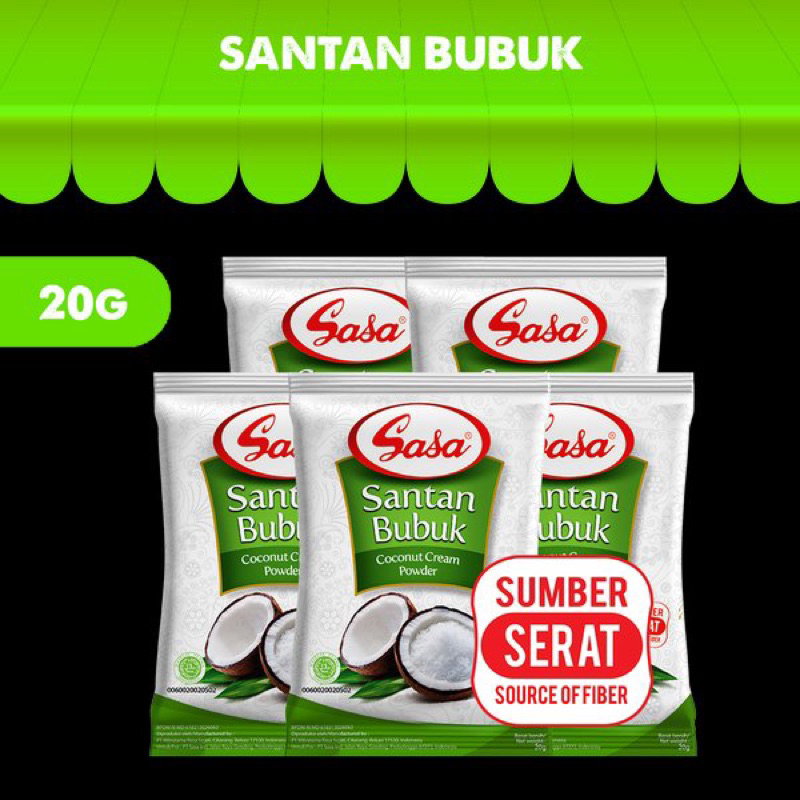 

Sasa Santan Bubuk 6sachet@20g