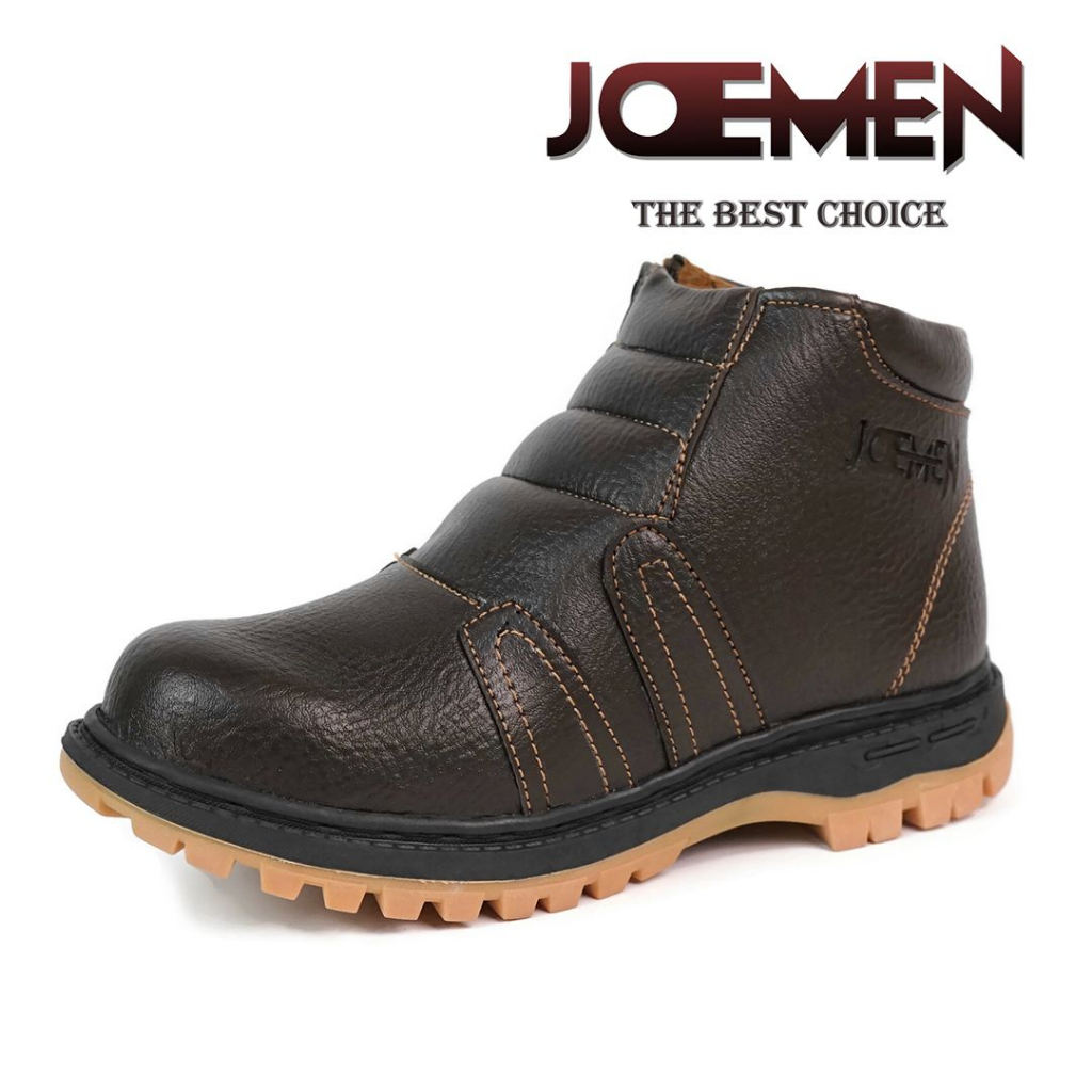 Ready Sepatu Safety J 94 Proyek Ujung Besi Asli 100% Brand Lokal - Septy Shoes Boot - Septi Kerja