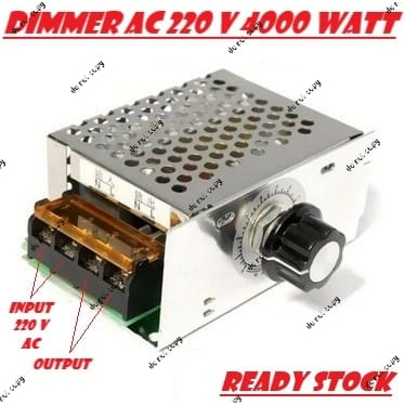 Dimmer 4000 Watt AC 220 Volt Casing Aluminium Dimmer SCR 4000 W