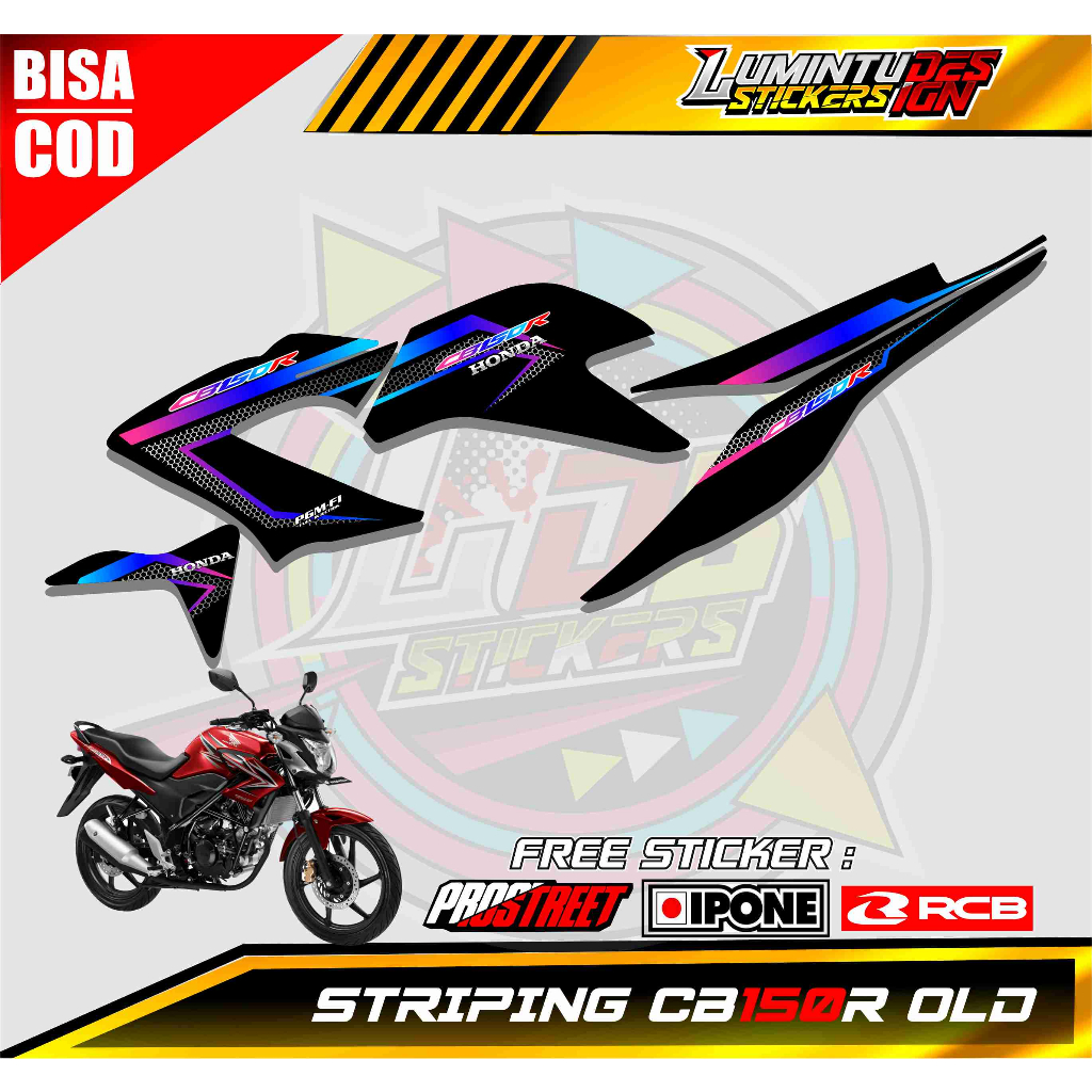 STRIPING VARIASI MOTOR HONDA CB150R OLD / STICKER LIST VARIASI MOTOR HONDA CB150R OLD