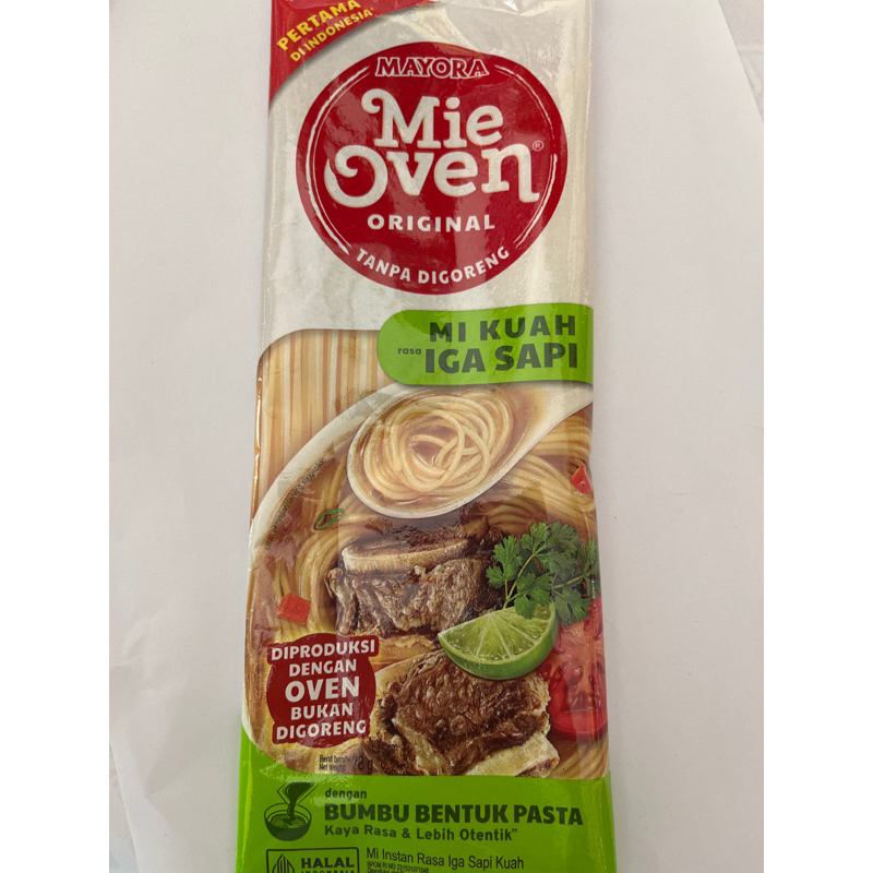 

Mie Oven Original / Mie Instan Kuah rasa Iga Sapi 78gr