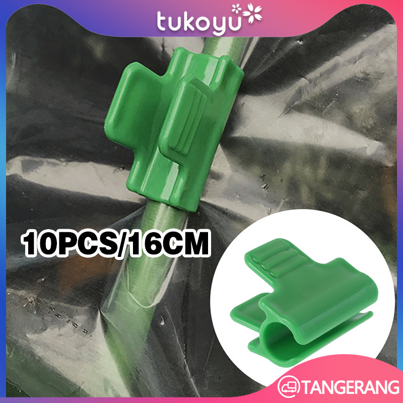 Greenhouse Plastic Clamp 16MM 10pcs/Clip Greenhouse Pipe Plant/Penjepit Greenhouse