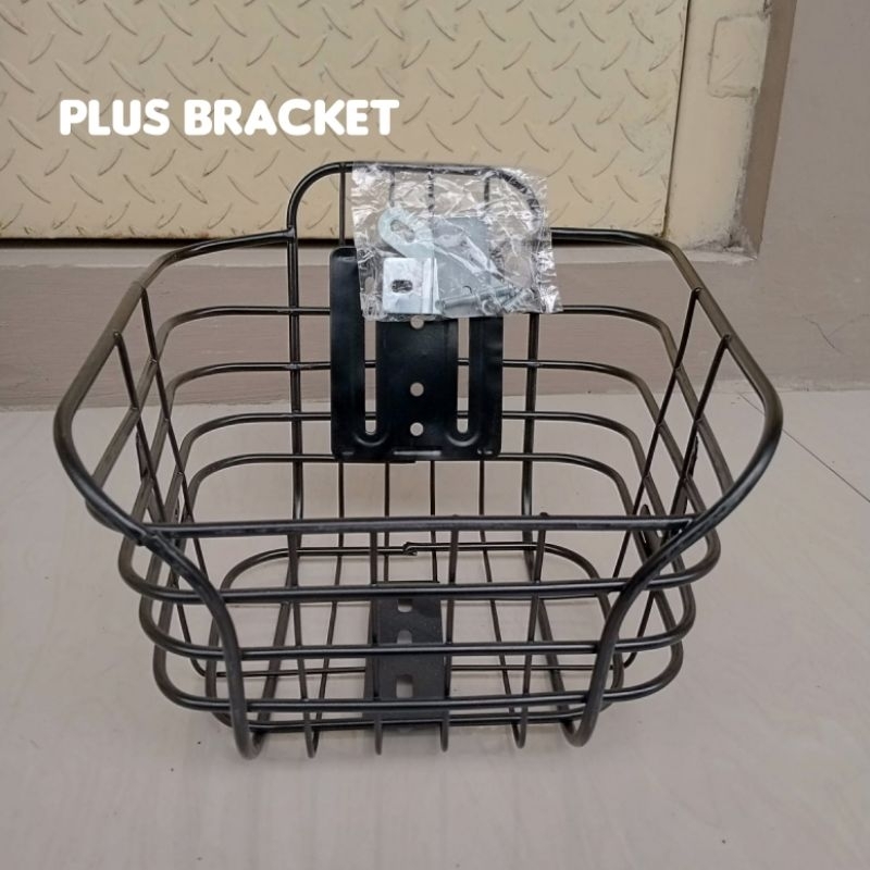 RK Spare Part Keranjang Besi Sepeda Plus Bracket Bisa untuk Sepeda Listrik / Lipat / Rotan