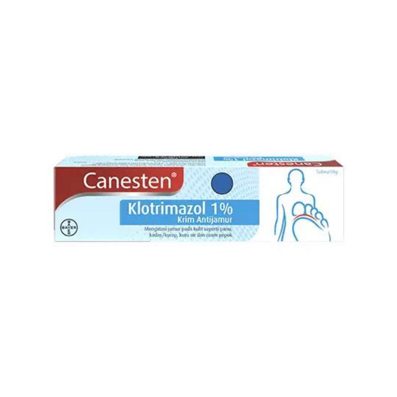 Canesten Cream ( Klotimazol 1% ) 5g/ mengatasi infeksi jamur pada kulit, seperti panu, kadas atau ku
