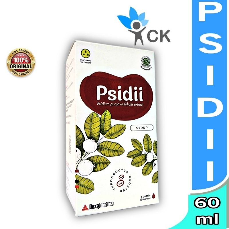 Syrup dan Kapsul Psidi Psidii 60 ML membantu meningkatkan kadar trombosit