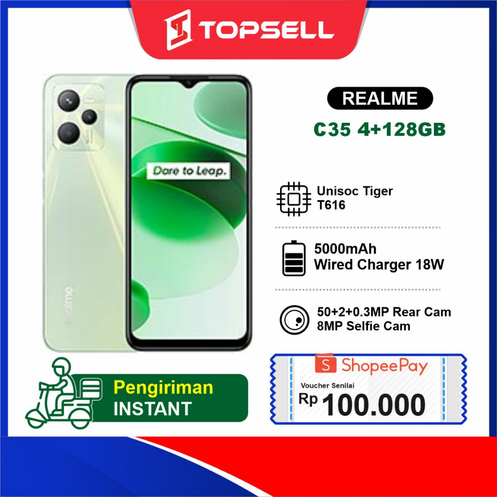 Realme C35 4/128GB 4/64GB Garansi Resmi 12 Bulan