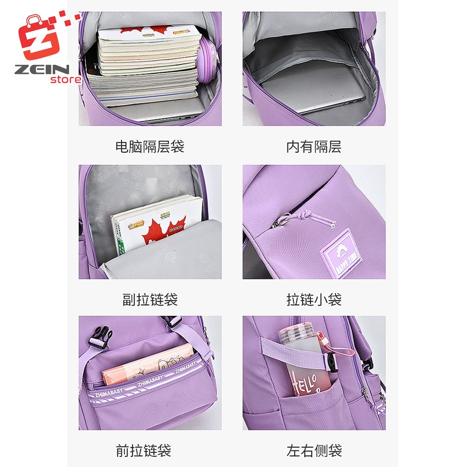 ZHIMA BABY 2298 Ori9inal 100% - Tas Ransel Sekolah Import Best Quality - Tas Ransel Korea - Ransel Anak Sekolah SD SMP SMA