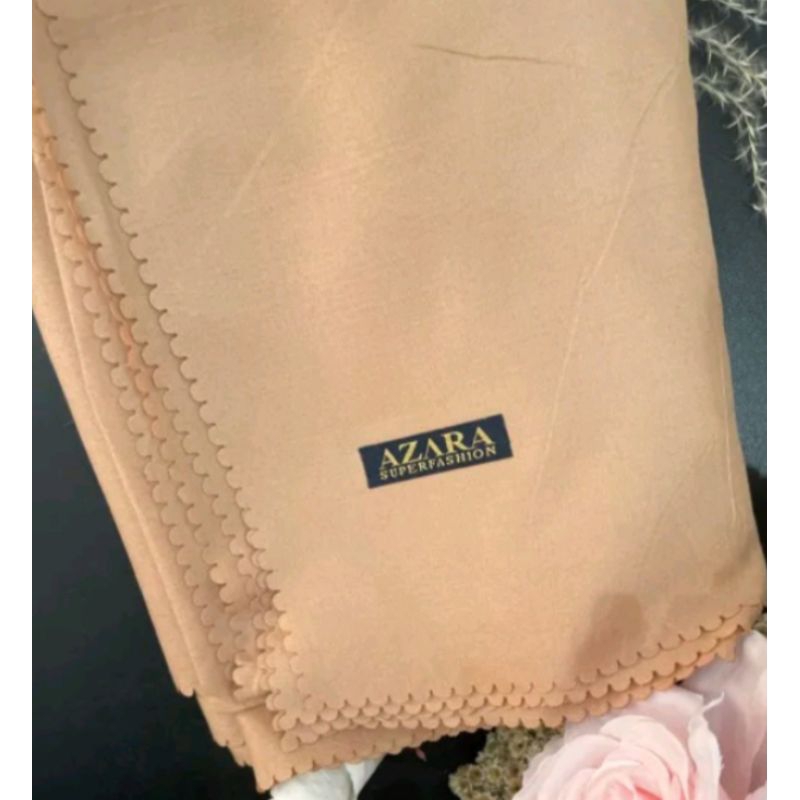 Jilbab Hijab Segiempat Voal Azara Pasmina Plisket Kerudung Muslimah